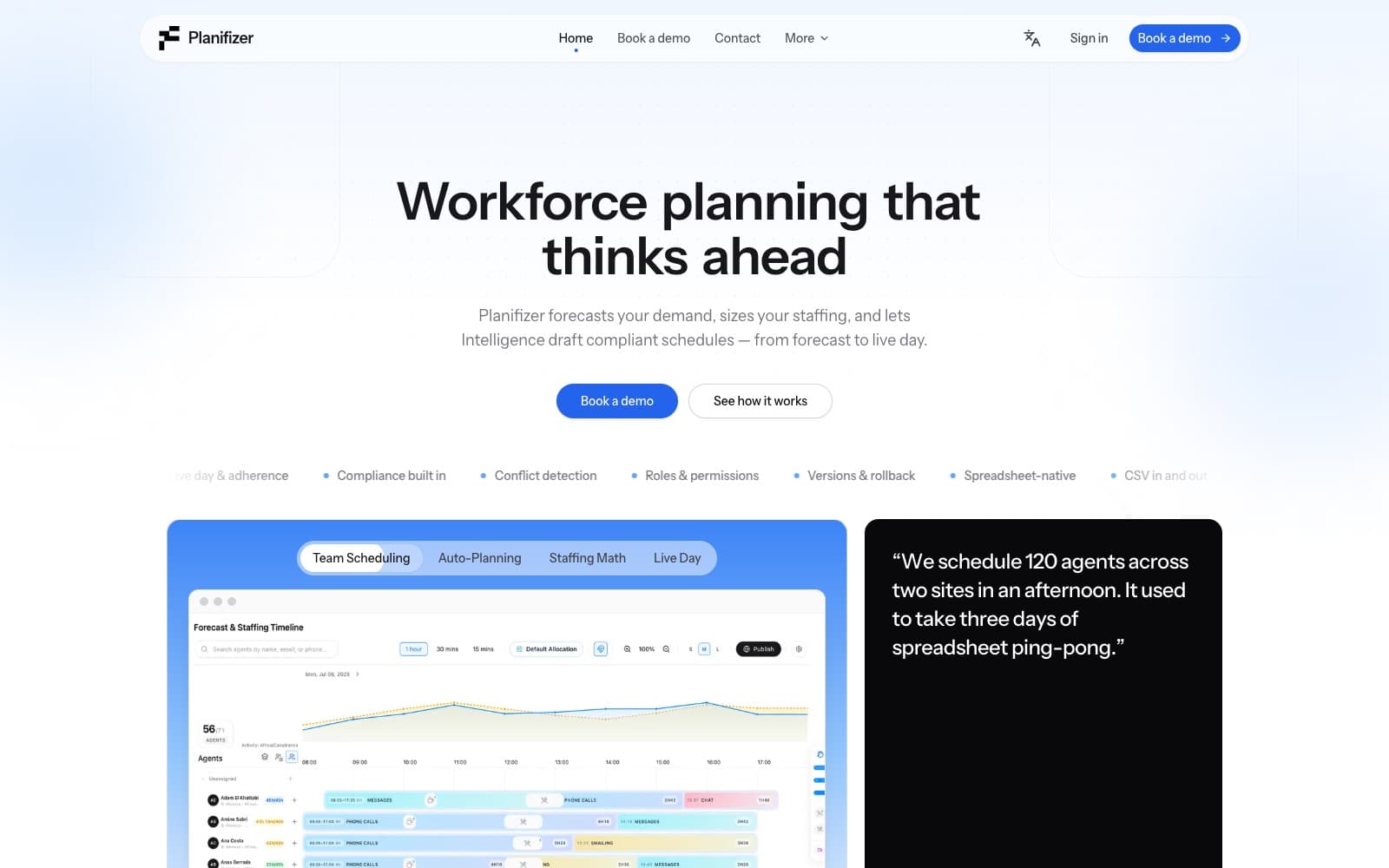 Planifizer — product screenshot